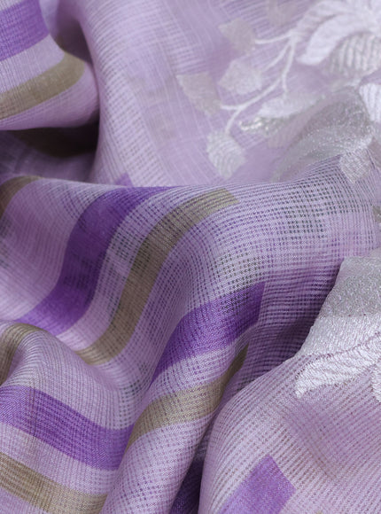 Lavender Silk Kota Saree