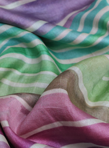 Multi Colour Tussar Silk Saree