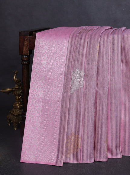 Light Pink Pure Kanchipuram Silk Saree