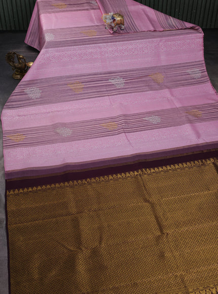 Light Pink Pure Kanchipuram Silk Saree