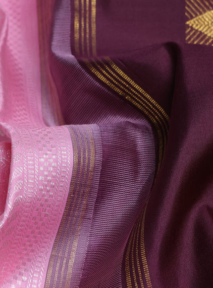 Light Pink Pure Kanchipuram Silk Saree