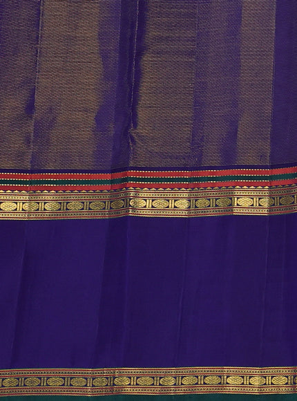 Red-Blue Pure Kanchipuram Silk Saree