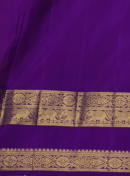 Pastel Pink-Purple Pure Kanchipuram Silk Saree