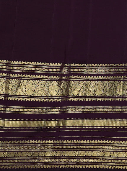 Rust-Deep Wine Pure Kanchipuram Silk Saree