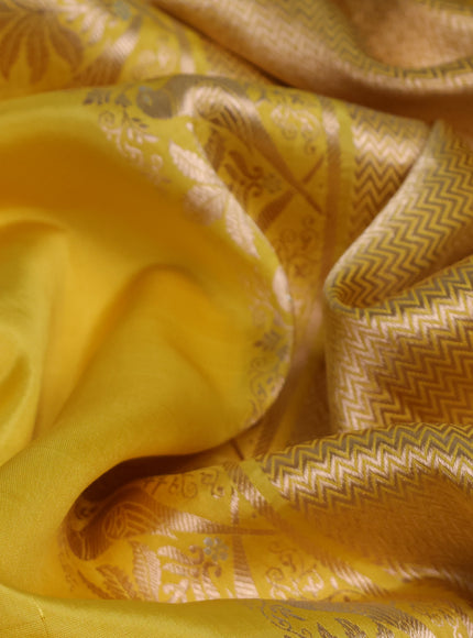 Yellow Banarasi Poona Silk Saree
