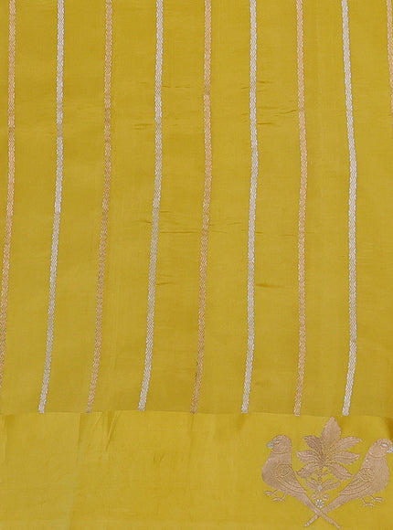 Yellow Banarasi Poona Silk Saree