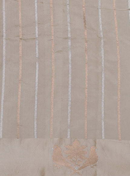 Beige Banarasi Poona Silk Saree