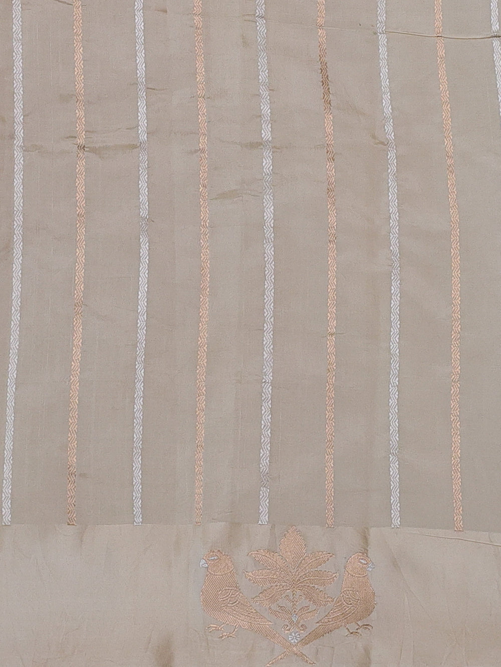 Beige Banarasi Poona Silk Saree