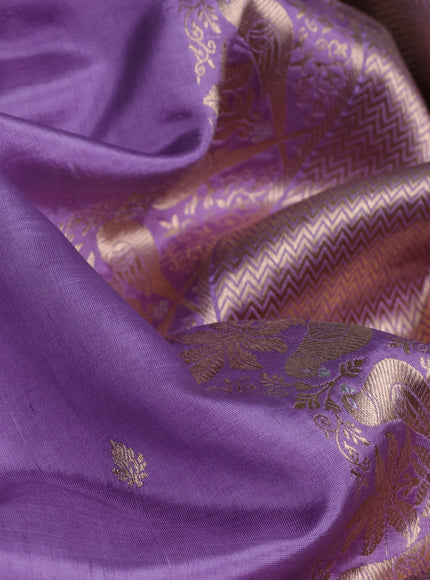 Lilac Banarasi Poona Silk Saree