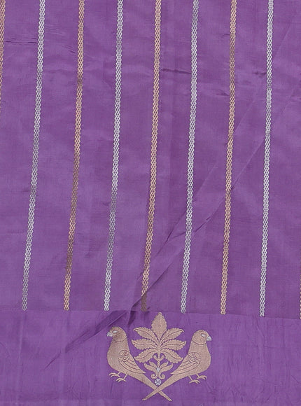 Lilac Banarasi Poona Silk Saree