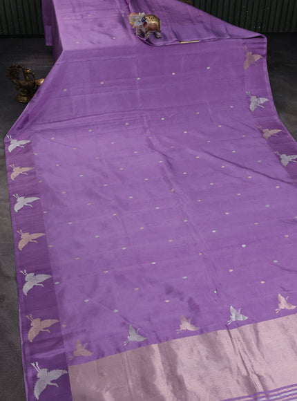 Lilac Banarasi Poona Silk Saree