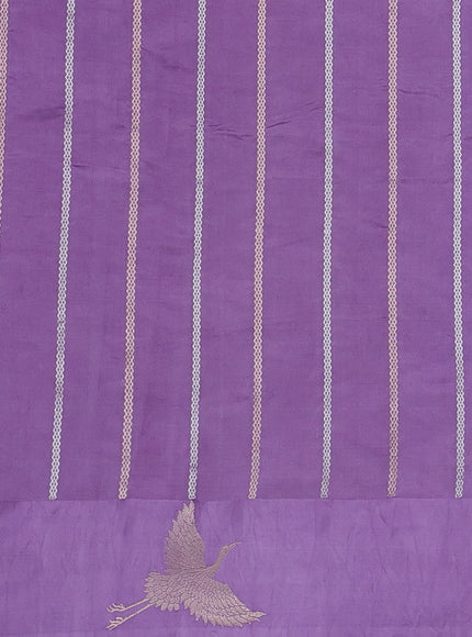 Lilac Banarasi Poona Silk Saree