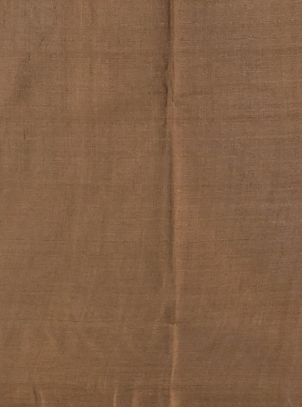 Sandal Printed Tussar Silk Saree