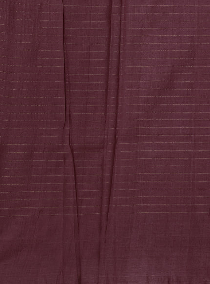 Maroon Printed Tussar Silk Saree