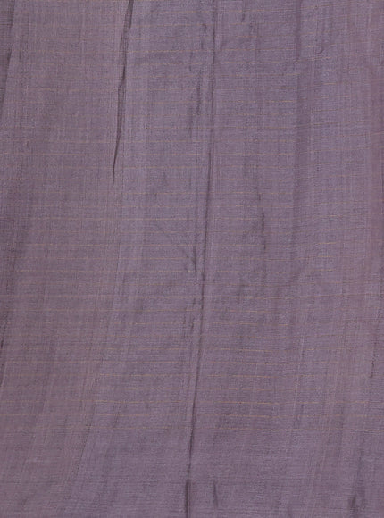 Lavender-Grey Printed Tussar Silk Saree
