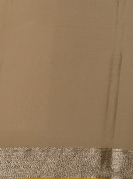 Beige Banarasi Crepe Saree