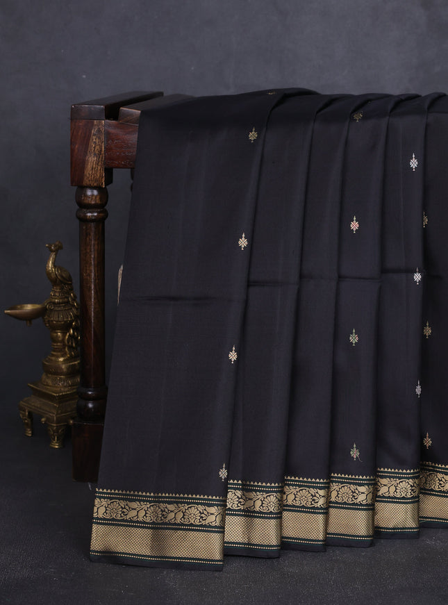 Black Soft Silk Saree