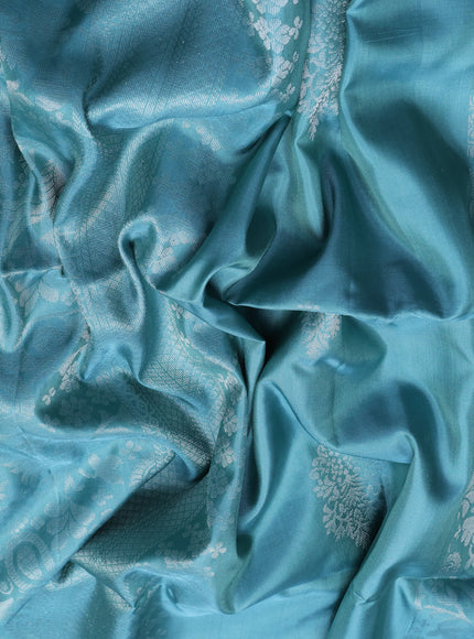 Sea Green Soft Silk Saree