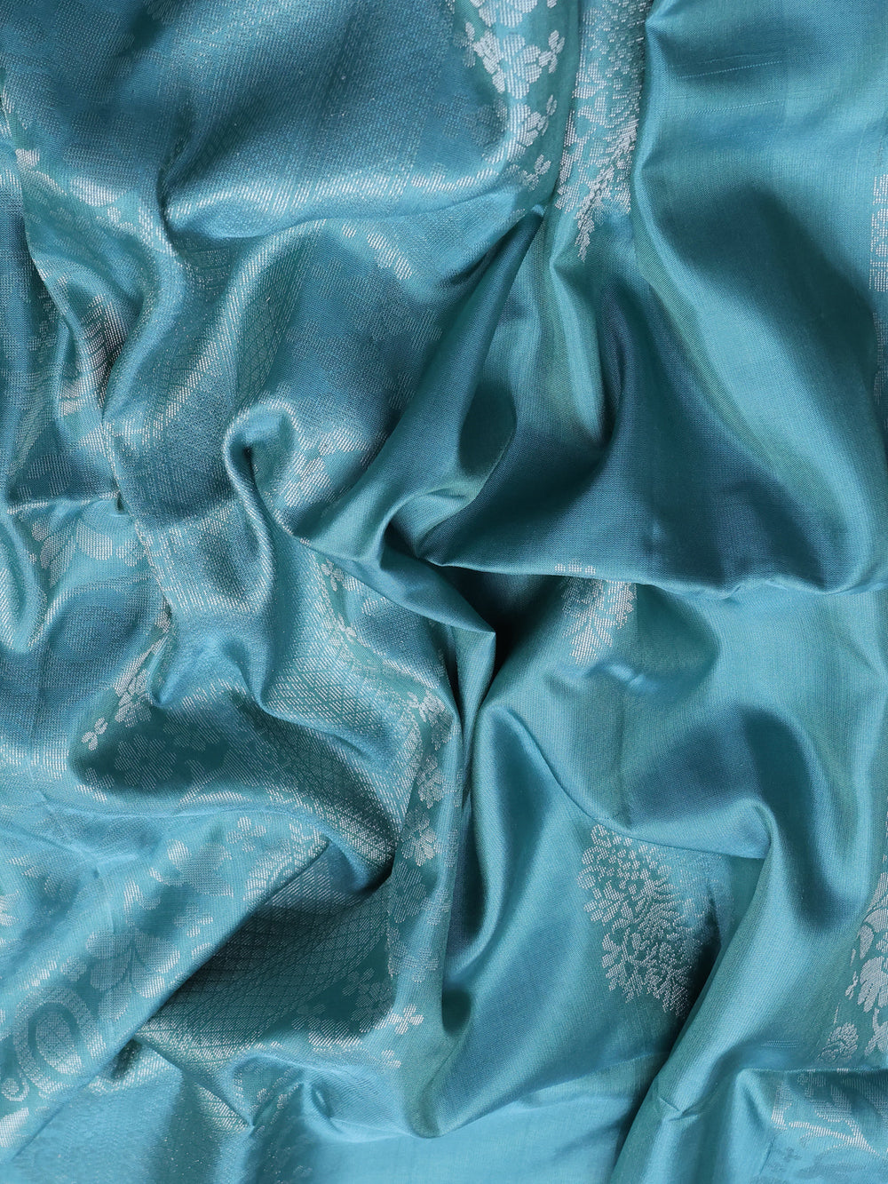 Sea Green Soft Silk Saree