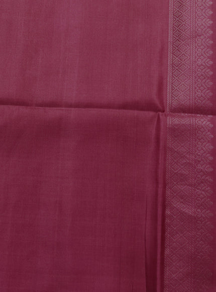 Dark Magenta Soft Silk Saree