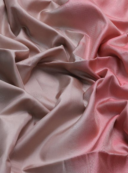Beige-Peach Soft Silk Saree
