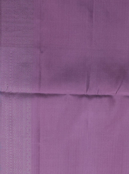 Teal Blue-Mauve Pink Soft Silk Saree