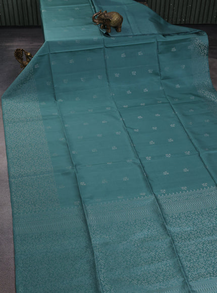 Sea Green Soft Silk Saree