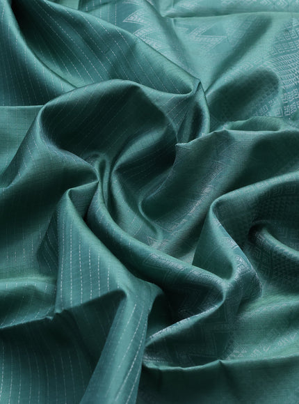 Sea Green Soft Silk Saree