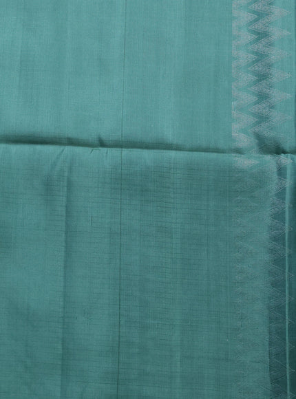 Sea Green Soft Silk Saree