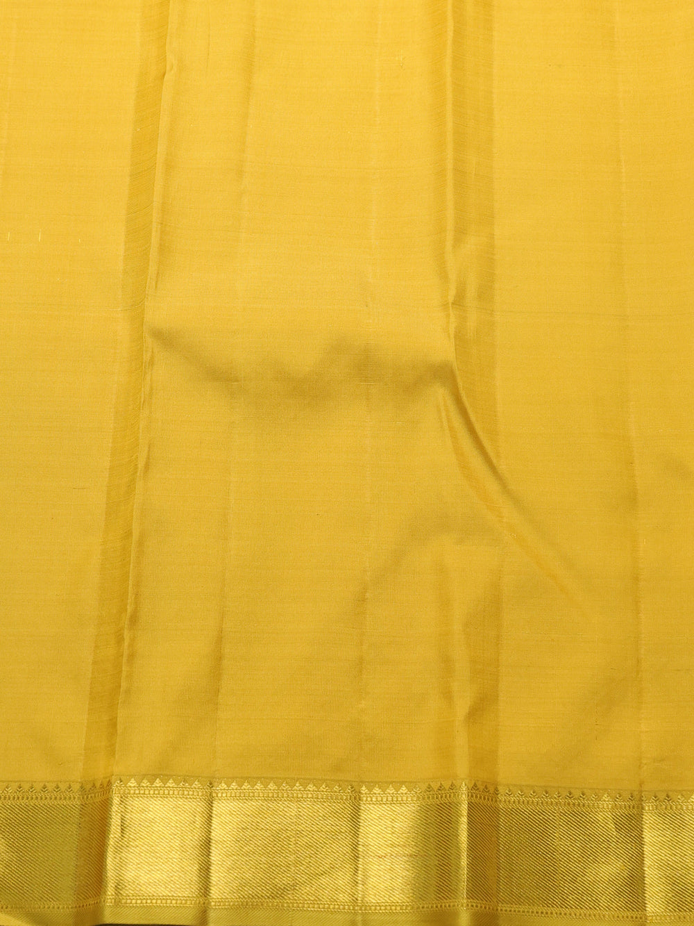 Ferozi - Mustard Yellow Pure Kanchipuram Silk Saree