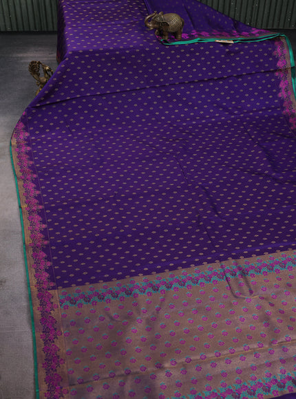 Violet Kanchipuram Pure Silk Saree