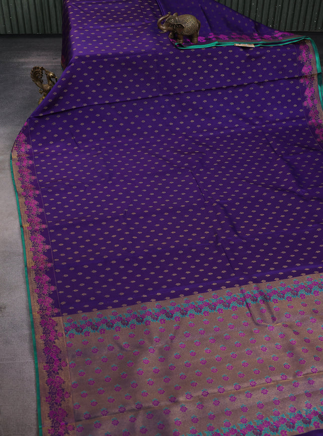 Violet Kanchipuram Pure Silk Saree