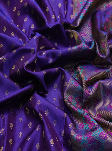 Violet Kanchipuram Pure Silk Saree