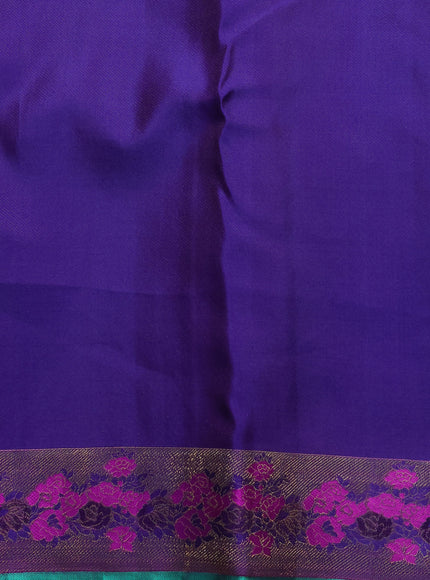 Violet Kanchipuram Pure Silk Saree