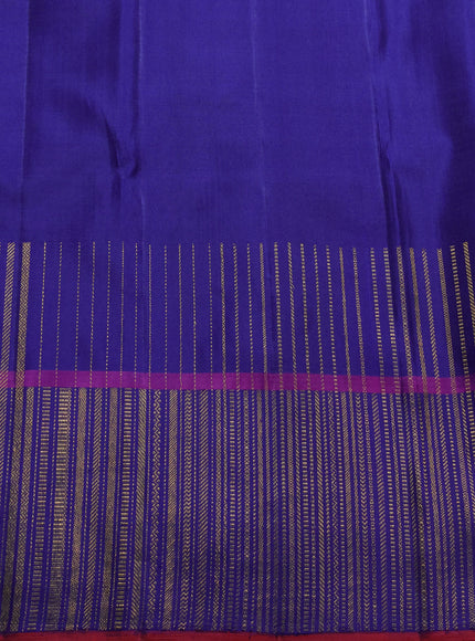 Blue Pure Kanchipuram Silk Saree