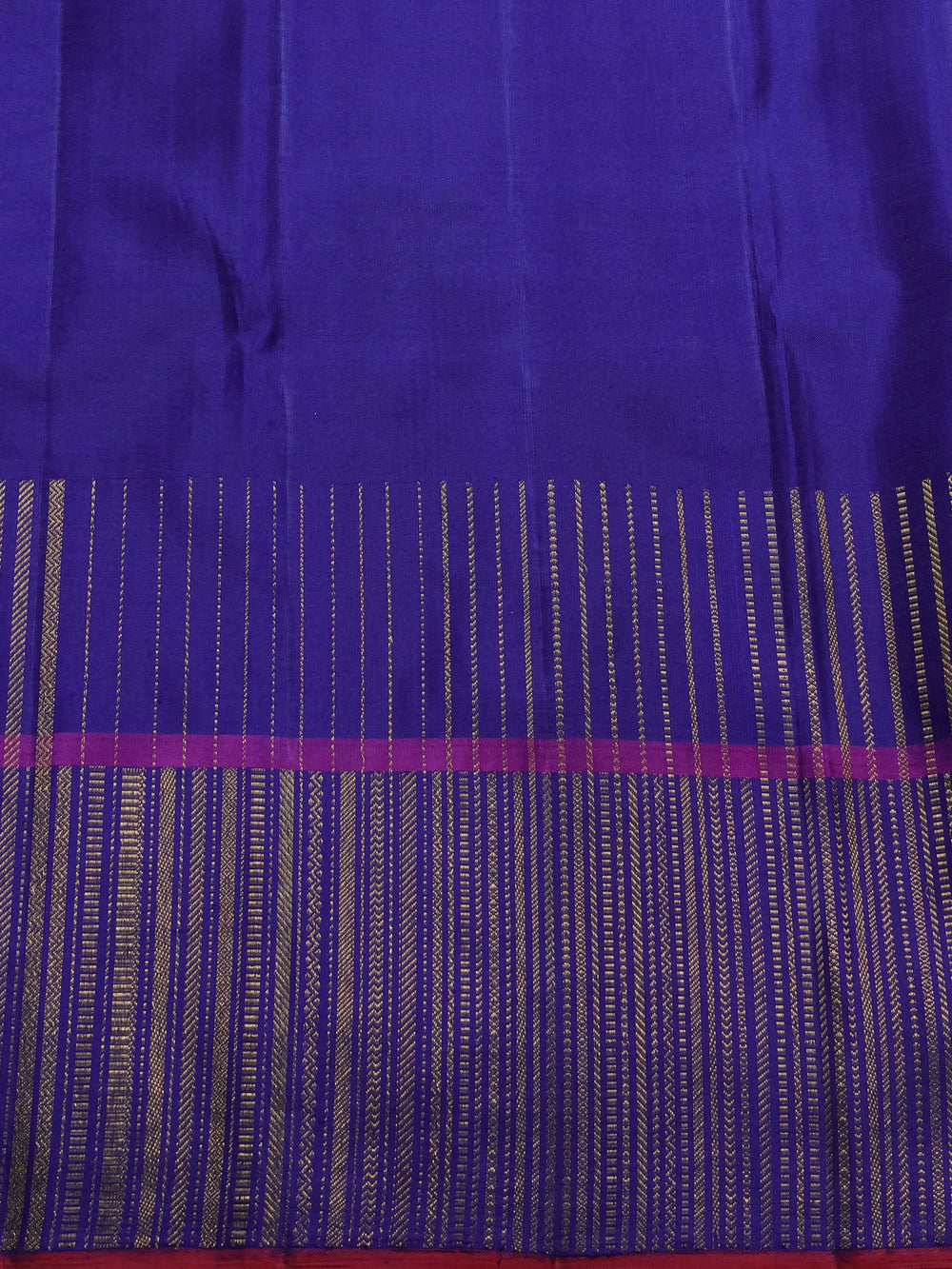 Blue Pure Kanchipuram Silk Saree