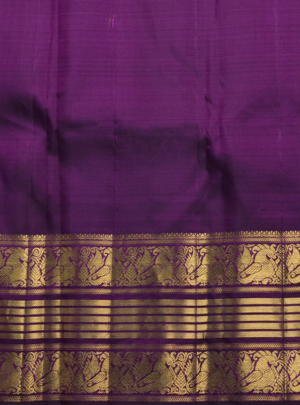 Purple Pure Kanchipuram Silk Saree