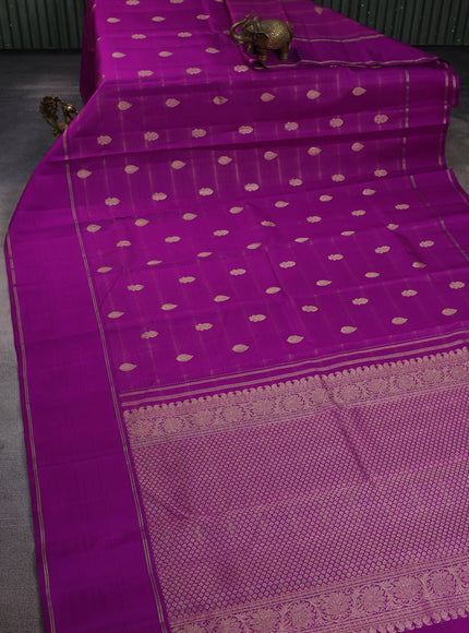 Purple Pure  Kanchipuram Silk Saree