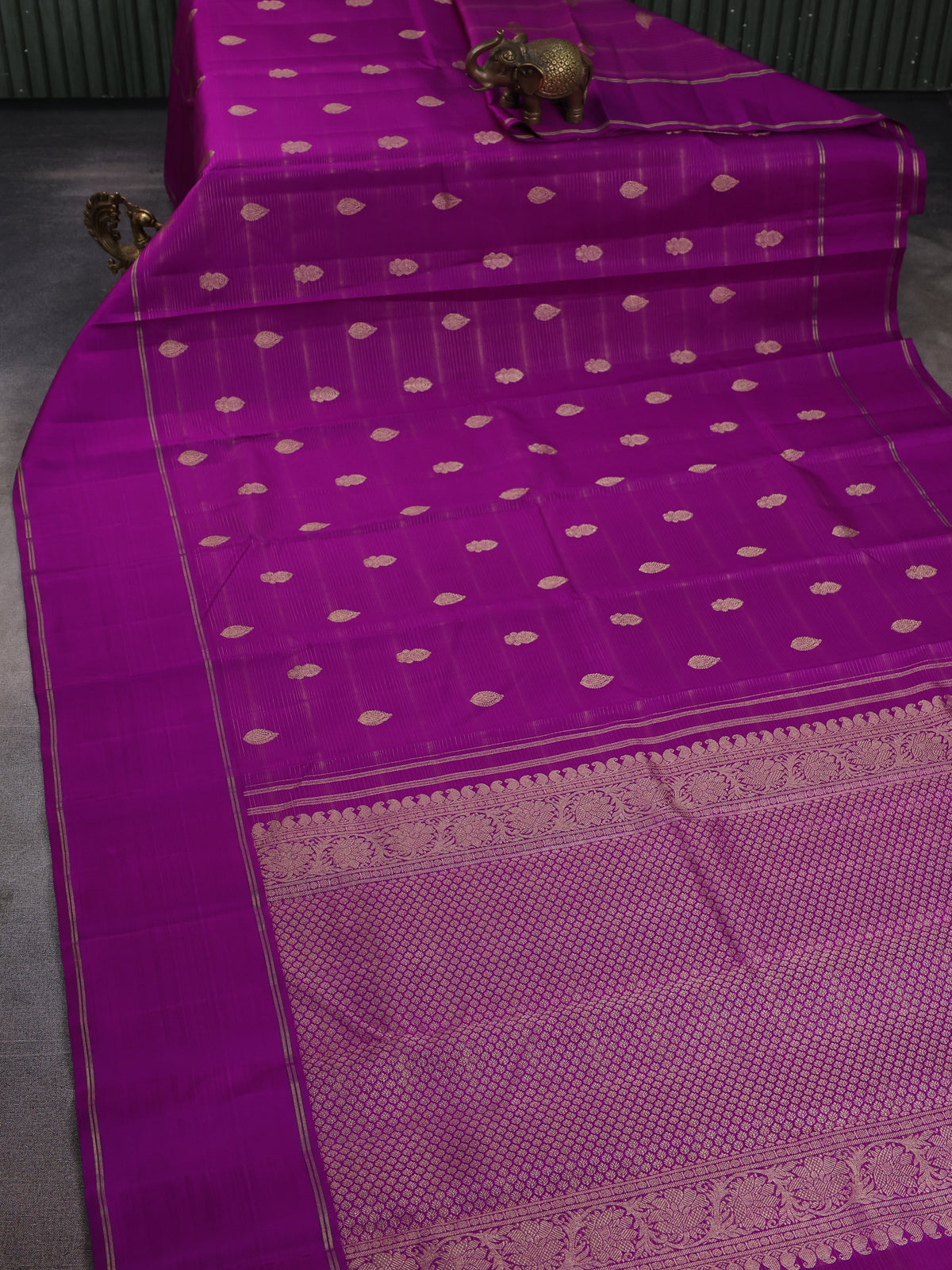 Purple Pure  Kanchipuram Silk Saree