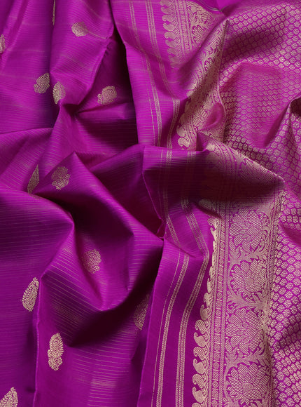 Purple Pure  Kanchipuram Silk Saree