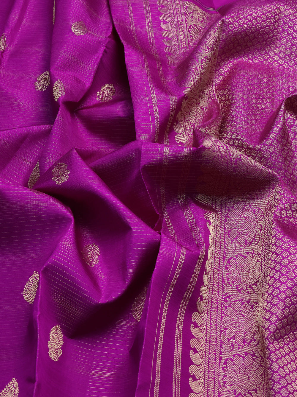 Purple Pure  Kanchipuram Silk Saree