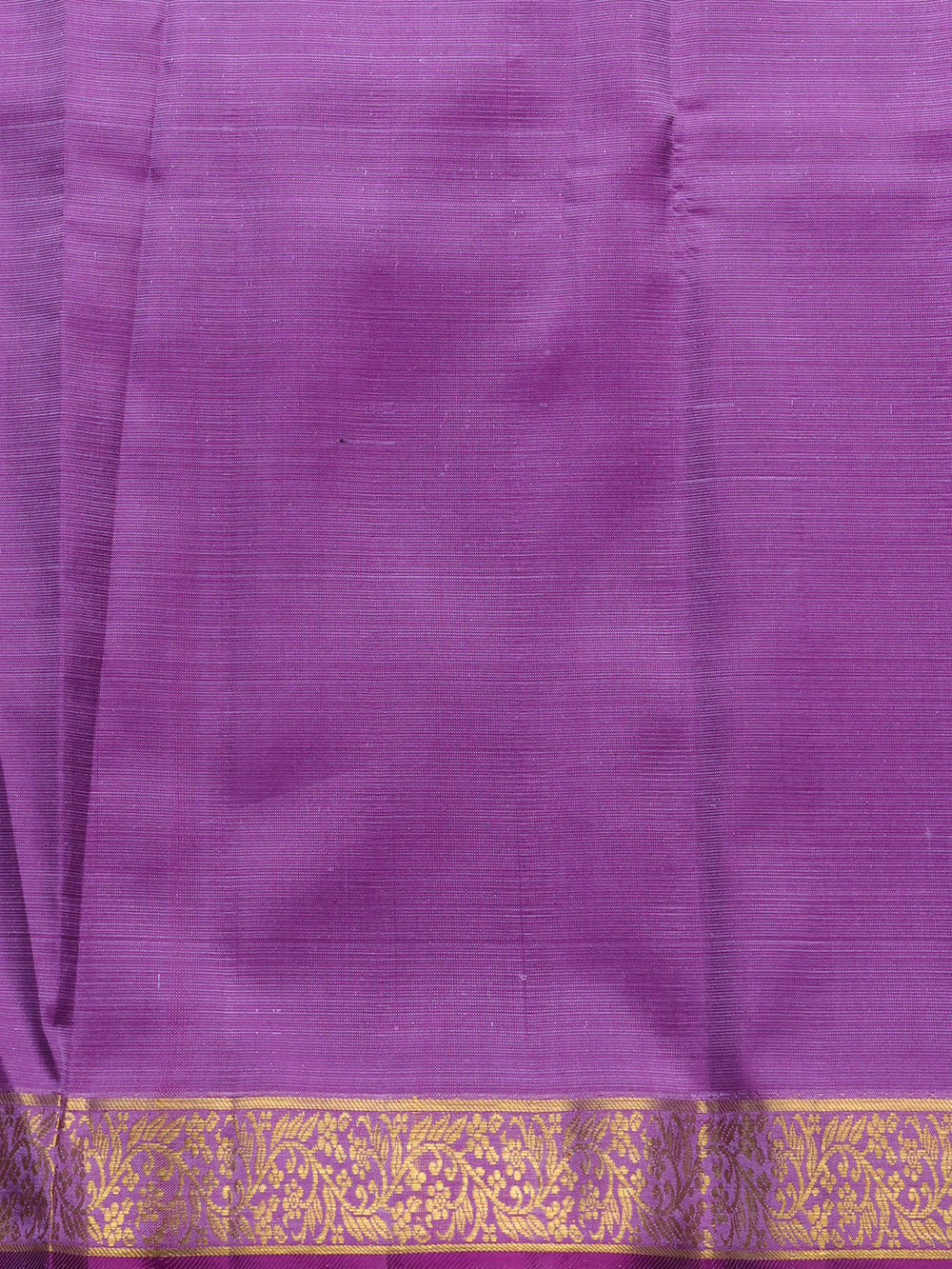 Teal Blue - Lavender Pure Kanchipuram Silk Saree
