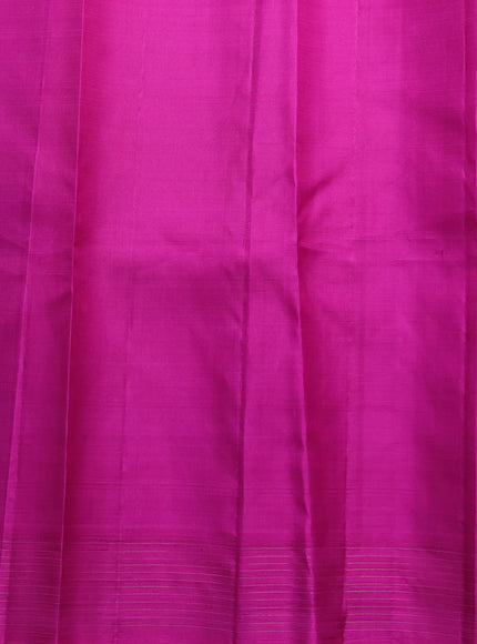 Purple - Magenta Pink Pure Kanchipuram Silk Saree