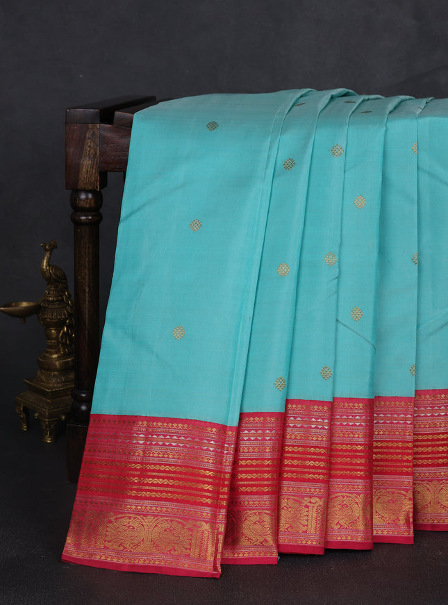 Ferozi - Pink Pure Kanchipuram Silk Saree