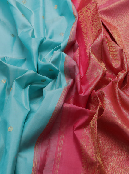 Ferozi - Pink Pure Kanchipuram Silk Saree