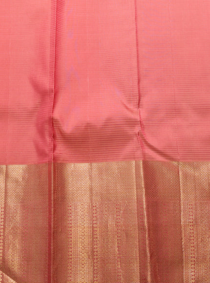 Lilac - Pink Pure Kanchipuram Silk Saree