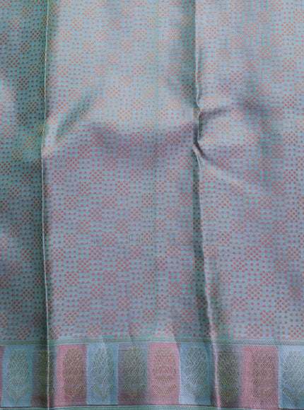 Teal Green Kanchipuram Pure Silk Saree