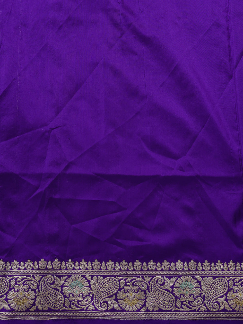 Violet Banarasi Kadwa Silk Saree