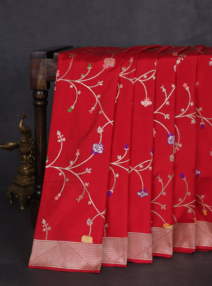 Red Banarasi Kadwa Silk Saree