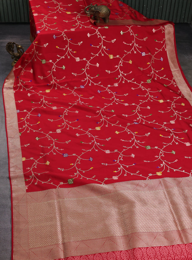 Red Banarasi Kadwa Silk Saree